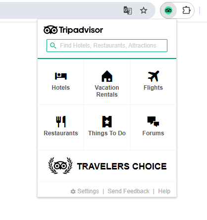 Tripadvisor Browser Button